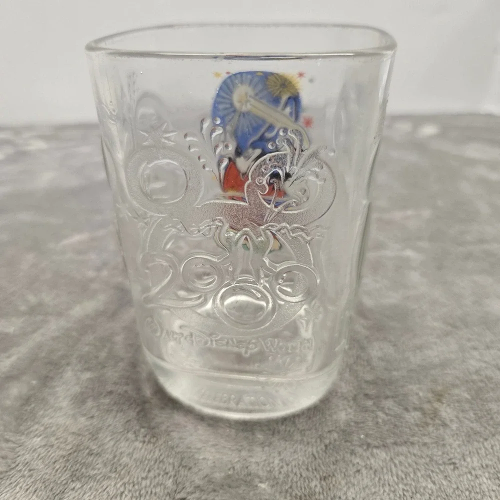 Disney World Millennium Celebration 2000 McDonald's Glass Sorcerer Mickey Epcot